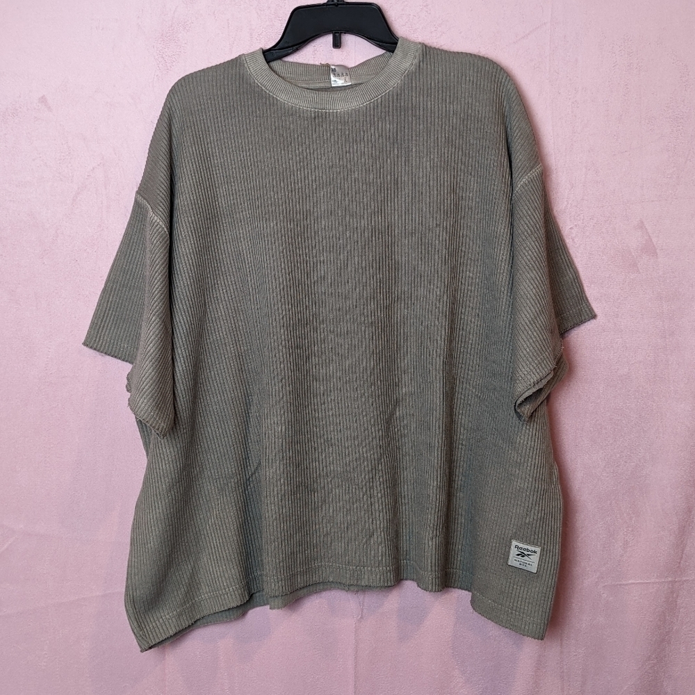 Reebok Classics Natural Dye Waffle T-Shirt size 2X in Boulder Gray